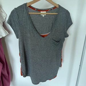 PORRIDGE T-SHIRT WITH MALLARD PRINT BACK